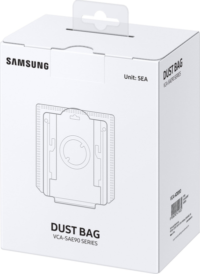 Qese pluhuri Samsung VCA-ADB90 Clean Station, set 5 copë, e bardhë