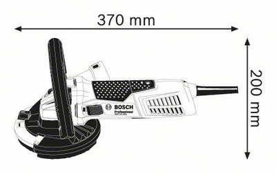 Bluarëse betoni Bosch GBR 15 CAG, 1500W, profesionale, blu