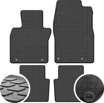 Tapete gome për Mazda 3 IV, set 4 copë, model i veçum, të zeza