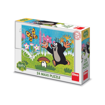 Puzzle Dino Mole and mushroom, 24 pjesë, 2+ vjeç