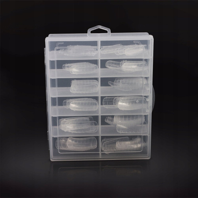 Forma duale për acrygel Silcare, transparente, set me 100 copë