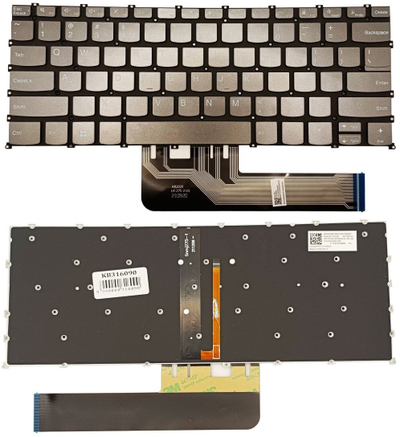 Tastierë laptopi Lenovo ThinkBook 14 G2 G3, me ndriçim, layout US, gri