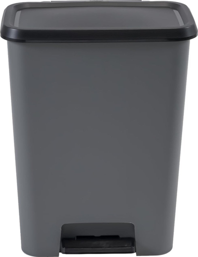 Kosh plehrash Curver Trash Bin, 46L, me pedale, gri e errët