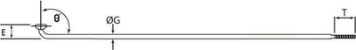 Spica biçiklete CN Spoke CNSPOKE 134T, 292mm, çelik inox, të zeza