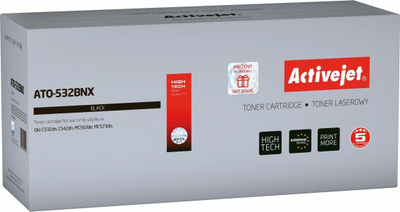 Toneri Activejet ATO-532BNX, zëvendësues për OKI 46490608, i zi