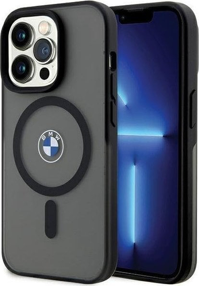 Kapotë BMW IML Signature MagSafe për iPhone 15 Pro, e zezë