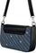 Çantë crossbody David Jones CH21051, xhins, me rrip që shtyhet, blu me të zezë