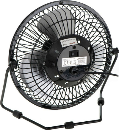 Тересен вентилатор Mesko MS 7322, УСБ, 15cm, црн