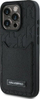 Mbulesë telefoni Karl Lagerfeld Cardslots Monogram për iPhone 16 Pro Max 6.9", nga eco leather, me xhep kartash, e zezë