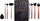 Set furçash grimi Revolution The Everything Brush Set, 8 copë, me sfungjer, i zi