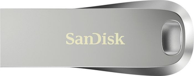 USB SanDisk Ultra Luxe, 128 GB, e argjendtë
