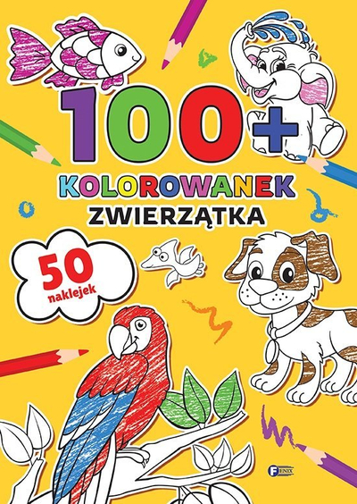Libër ngjyrosjeje Animals 100 Coloring Pages, mbi 100 faqe, për kalamaj