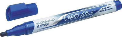 Marker për dërrasë të bardhë BIC Velleda Liquid Ink Tank, majë e rrumbullakët 2.2mm, blu