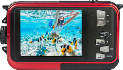 Aparat fotografik AgfaPhoto Realishot WP8000, 24MP, video Full HD, i kuq