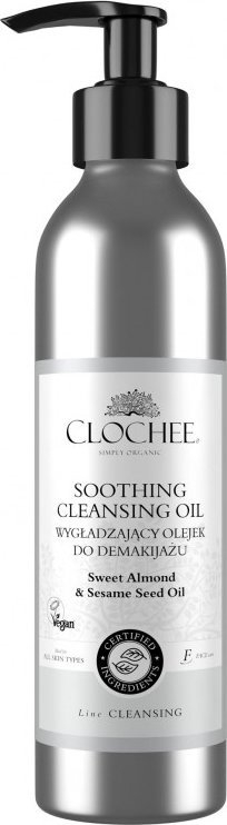 Масло за чистење на лице Clochee Simply Organic Soothing Cleansing Oil, 250 ml