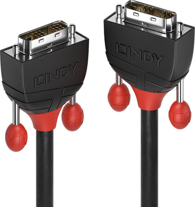 Kabllo Lindy DVI-D në DVI-D, 5m, e zezë