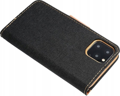 Kllëf telefoni Canvas Book për Huawei Mate 20 Lite, me kapak, bëhet stend, i zi