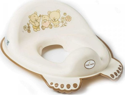 Ulese tualeti për kalamaj Tega Baby MS-016-119, kundër rrëshqitjes, me shpinore, bezhë