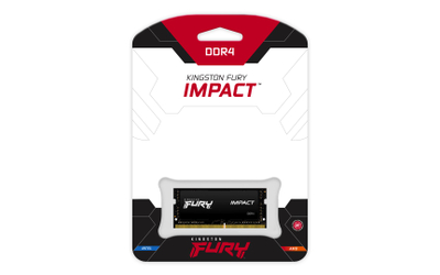 RAM меморија за лаптоп Kingston FURY Impact, 16GB DDR4, 2666MT/s, црна