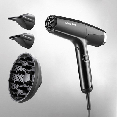 Tharëse flokësh BaByliss PRO Falco, motor profesional, kontroll temperature, e zezë
