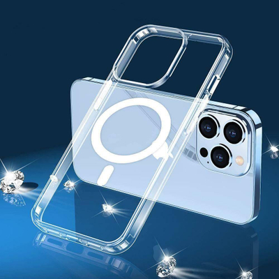Mbulesë telefoni Tech-Protect Magmat MagSafe për iPhone 13 Pro, transparente