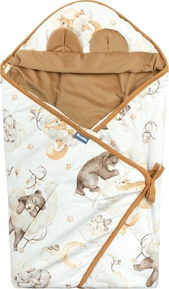 Batanije mbështjellëse Sensillo Velvet Carry Cot XL Dream, 115x115cm, bezhë