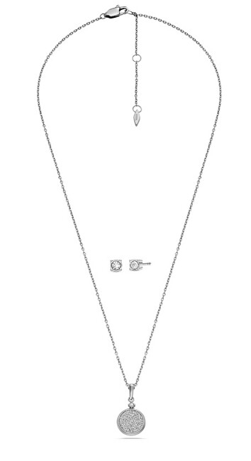 Set varëse dhe vathë Fossil Core Gifts JGFTSET1081, i argjendtë