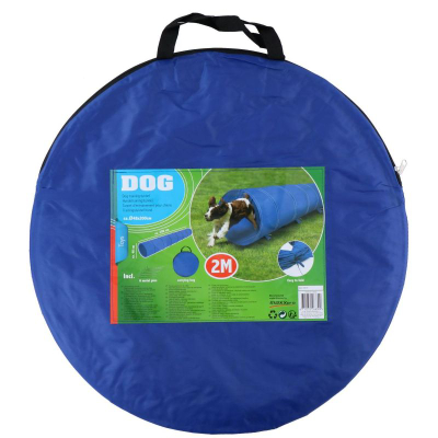 Tunel trajnimi për qen MaxxPro, 2m, palosës, blu