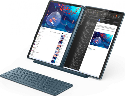 Laptop Lenovo YOGA Book, 13.3", Intel Core i7 1355U, 16 GB RAM, 1 TB SSD, i kaltër