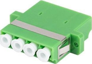 Adapter optik Lanberg LC APC QUAD, single mode, i gjelbër