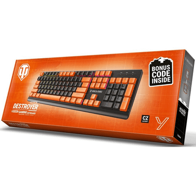Tastierë Yenkee YKB WT300US - USB, e zezë/e portokalltë