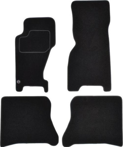 Tapete dyshemeje Mammooth Velour për makinë, Jeep Grand Cherokee II 10.98-09.05, set, të zeza