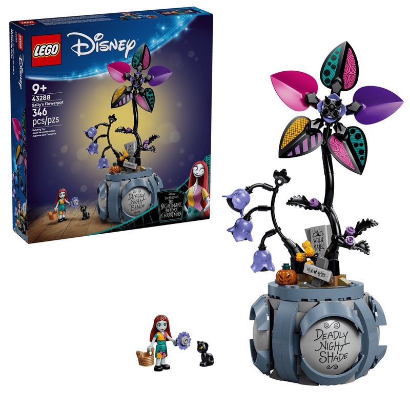 Set ndërtimi LEGO Disney Sally Flowerpot 43288, dekorativ, shumëngjyrësh
