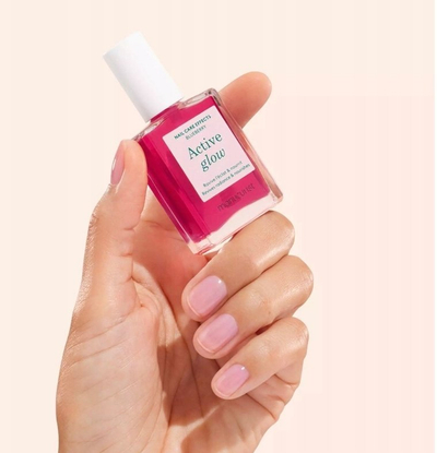 Llak thonjsh Manucurist Active Glow Raspberry, kujdes ushqyes, 15ml, rozë