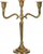 Mbajtëse qirinjsh Atmosphera Golden Metal, 27cm, metal, ngjyrë ari