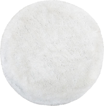 Tapet shaggy CIDE rrumbullak, 140 cm, i bardhë