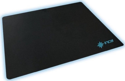 Mouse pad gaming Inca IMP-016, sipërfaqe pambuku, bazë kundër rrëshqitjes, i zi