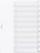 Ndarës dokumentesh 682119, 10 fletë A4, xhepa transparentë, transparent