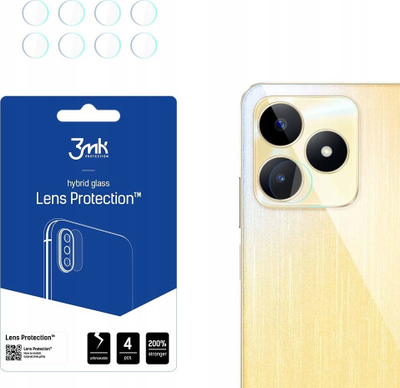 Mbrojtëse lente 3mk Lens Protection, për Realme C53, xham hibrid, transparente