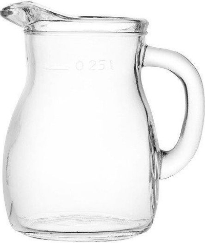 Карафа од стакло Bormioli Rocco 05146140, 250 ml, транспарентна