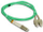 Kabllo fibër optike Alantec Patch Cord MM OM3, LC SC Duplex 50/125, 1m, e gjelbër