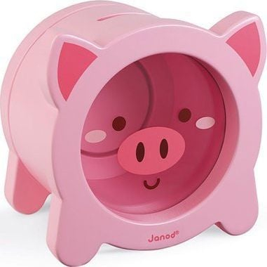 Qyp kursimi druri Janod Pig, dizajn derrkuc, ngjyrë rozë