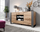 Komodë Cama WOOD, 3 dyer, dushk wotan antracit