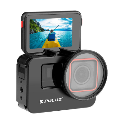 Kuti metalike kamera Puluz, për Insta360 Ace Pro Ace, alumini, e zezë