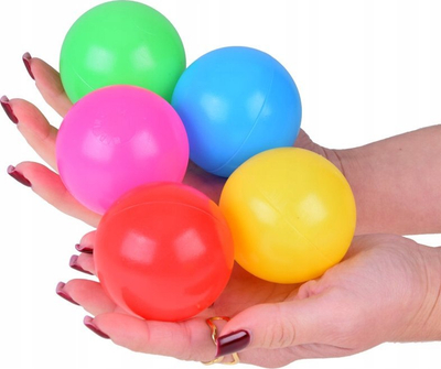 Toptha lojërash Jokomisiada ZA5411, 6 cm, set 50 copë, shumëngjyrëshe