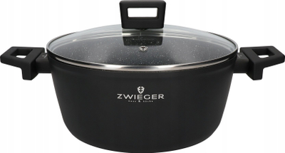 Tenxhere Zwieger Forte, 18 cm, 2L, me kapak, gri