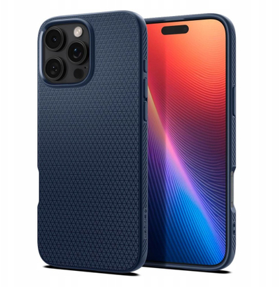 Maskë telefoni Spigen Liquid Air për iPhone 17 Pro Max, mbrojtëse, blu navy