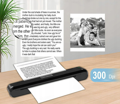 Printer termik portativ Zenwire TP-820, A4, 300 DPI, me Bluetooth, i zi