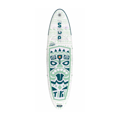 Dërrasë paddle FunWater SUPFW05D Tiki, 320 x 83 x 15 cm, e gjelbër