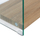 Raft për libra xhami-MDF 76×30×165 cm (HM8092)